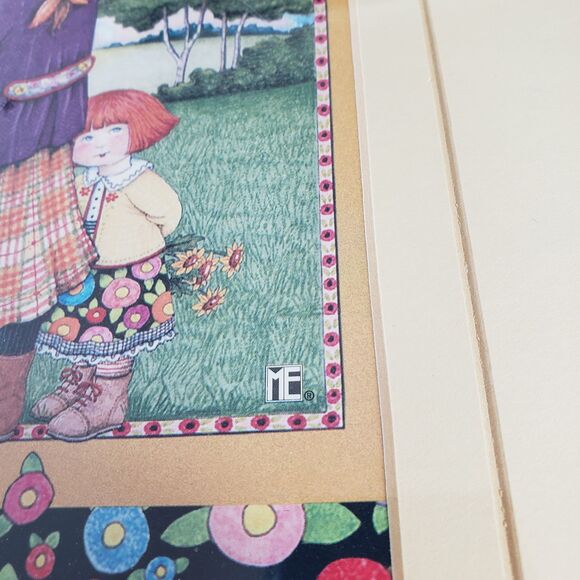 Mary Engelbreit 1983 COUNT YOUR BLESSINGS Matted 11 x 14 Sealed Lithograph VTG - Picture 5 of 8